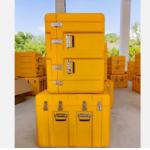Large Volume Yellow Roto Molded Storage Box Rotoplastic Turnover Box Aluminum Mold for sale
