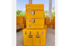 China Large Volume Yellow Roto Molded Storage Box Rotoplastic Turnover Box Aluminum Mold supplier