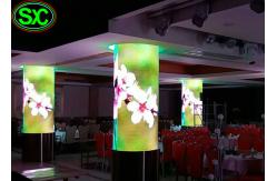 China Indoor P4 Fixed Advertising LED Screens Curved LED Display Cylindrical Screens supplier