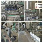 Various Cosmetic Bottles Auto Liquid Filling Machine  304 Stainless Steel Material for sale