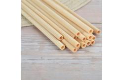 China 15cm Biodegradable Reusable Bamboo Drinking Straws Bubble Tea Juice supplier