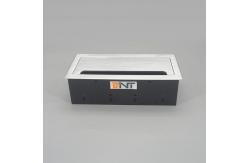 China Rectangular Metal Brush Grommet Flip Up Power Outlet supplier