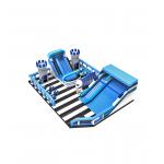 Blue Color Alien  Children Fun Park Inflatable Slide Bouncy for sale