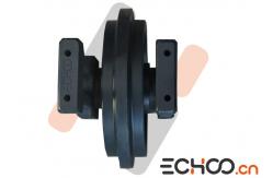 China Doulble Conical Sealing Undercarriage Idler For Komatsu PC27MR2 Mini Digger supplier