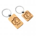 Personalized Wooden Keychains With Name Customized Round Sublimation Keyring
