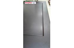 China Black Color Ceramic Countertop Slab Marine / Flat Edge 1520*800*25 Mm supplier