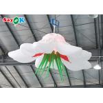 Customized Giant Inflatable Flower Hanging Wedding Inflables LED Flower Decoration for sale
