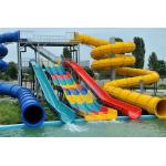 Craiova Swimming Pool Water Slide Sets Fiberglass Huge Water Park Slides for sale
