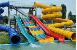 China Craiova Swimming Pool Water Slide Sets Fiberglass Huge Water Park Slides supplier