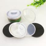 Embossing Logo Clear Plastic Cylinder , Flower Easy Open Pop Top Aluminum EOE Lid Plastic Can for sale