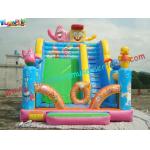 Full Printing Sponge Bob Rent Inflatable Slide , Cute Customized Inflatable Slide Toys for sale