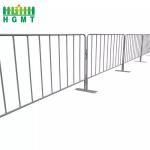 French Style Metal Crowd Control Barriers Bike Rack Barricade Hot Dip Galvanized for sale