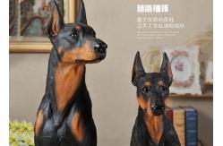 China Resin Material Simulation Dog For Garden Decoration / Home Security supplier