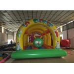 Kids inflatable bounce house with caterpillar inside hot arch modeling inflatable jump house