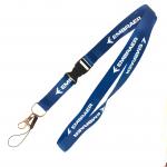 Reinforced Custom Logo Lanyards Safety Buckle Reflective Strap Company Branded Lanyards for sale