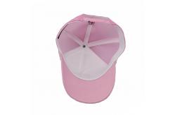 China Flat Bill High Profile 5 Panel Trucker Cap With Adjustable Snapback Closure supplier