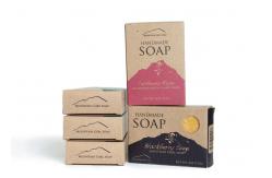 China Custom Soap Boxes Biodegradable Eco Friendly Foldable Kraft Paper Box supplier