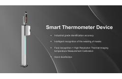 China IR Digital Infrared Temperature Scanner Kiosk With Facial Recognition Hand Dispenser supplier