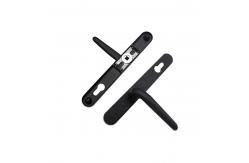 China OEM Black Through Door Window Double Sided Handles Aluminum Material Two Sided supplier