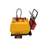 Yellow Mobile Foam Unit Cart Foam Proportioning 130L Foam Tank for sale