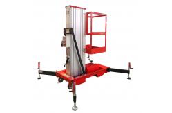 China 4m 6m 8m Electric Hydraulic Mast Lift Aluminium Alloy Lift Platform supplier