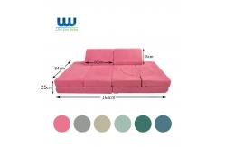 China OEM ODM OBM Micro Suede Fabric Play Couch Sofa Removable Cover supplier