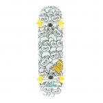 Meow Skateboards Slicker Pile White Complete Skateboard - 8 x 32 for sale