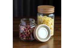 China Kitchen Food Canisters High Borosilicate Glass Jars With Acacia Screw Lid supplier