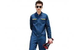 China Polyester / Cotton Long Sleeves Industrial Work Uniforms Jackets Square Collar supplier