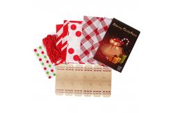 China Heavy Duty Set Flat PE Christmas Plastic Bags With String Ties supplier