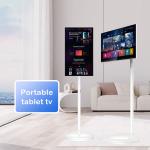 Qtenboard Touch Screen Smart Mobile Rolling TV Built-In Battery Speaker Android Portable TV Tablet for sale