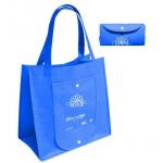 Fold Away Reusable Collapsible Shopping Bag PP Non Woven Custom Logo for sale