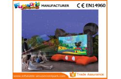 China Mickey Mouse Advertising Inflatables / Inflatable Movie Screen Black And Red Projection Cloth supplier