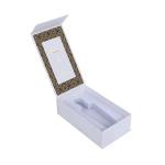 Biodegradable Black And Gold Gift Box , Paperboard Matte Packaging Box With Insert for sale