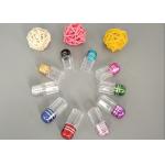 Red Cylindrical Empty Capsule Bottles 13mm Plastic for sale