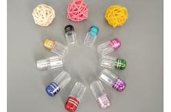 China Red Cylindrical Empty Capsule Bottles 13mm Plastic supplier