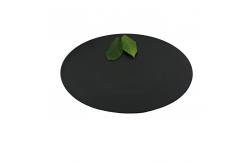 China Home Matte Black Melamine Plates Round Dinnerware Plate Set 13'' supplier