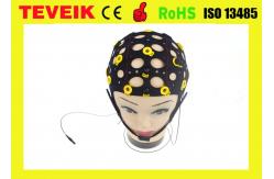 China Black Tin Electrode EEG electrode cap, 20 leads separating EEG hat supplier