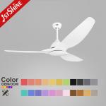 Home Remote Timer Plastic Ceiling Fan Without Light Energy Saving