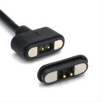 IP67 Waterproof PCB Female Pogo Pin Connector Magnetic Cable with Gold Flash Plating and 50mohm Max Contacts Resistance for sale