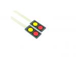 Red And Yellow Two Button Mini Membrane Switch Panel 20x40MM for sale