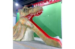 China Animatronic Realistic Dinosaur Slide For Dino World / Amusement Park supplier