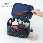Large Capacity Printed Nylon Cosmetic Makeup Organizer Bag With Handle for sale