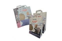 China Open Mouth 6L 10L Kraft Paper Packaging Bags Empty Custom Printed supplier