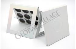 China Holographic Paper Empty Magnetic Eyeshadow Palette Makeup Pan Customized supplier