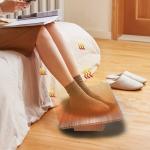 Add A Touch Of Sophistication To Your Space With Electric Foot Warmer Stool s Wooden Craftsmanship for sale