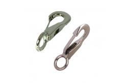 China Fixed Style Round Eye Bolt Snap Hooks Zinc Diecasting Spring Shrapnel supplier