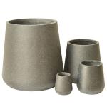 Enhance Your Garden With Elegant Fiber Clay Planters Round Shape