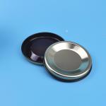 Bpa Free Gold Black 0.18mm Tinplate PET Food Tin Covers for sale