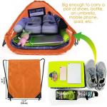 Shockproof protective &Storgae Waterproof Durable Soft Lightweight Drawstring Bags String Backpack Bag